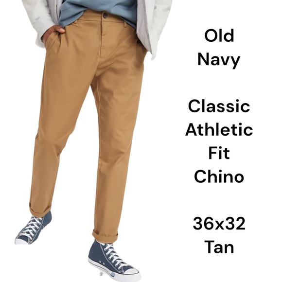 Old Navy Men's tan ultimate chino pants size 36x32 - Picture 1 of 5